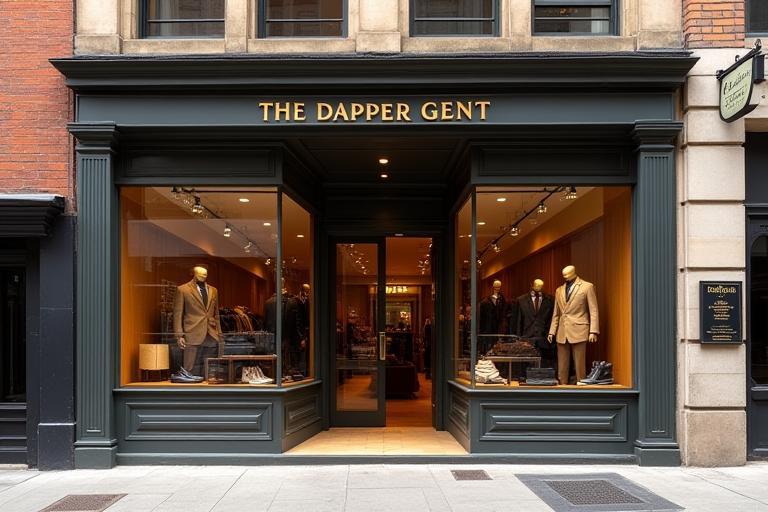 Exterior of The Dapper Gent storefront in Melbourne